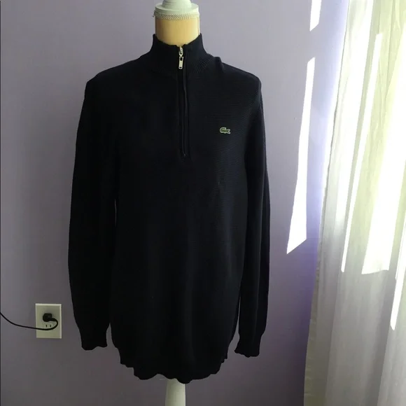 COPY - LACOSTEMen’s Knitwear Quarter Zip Sweater